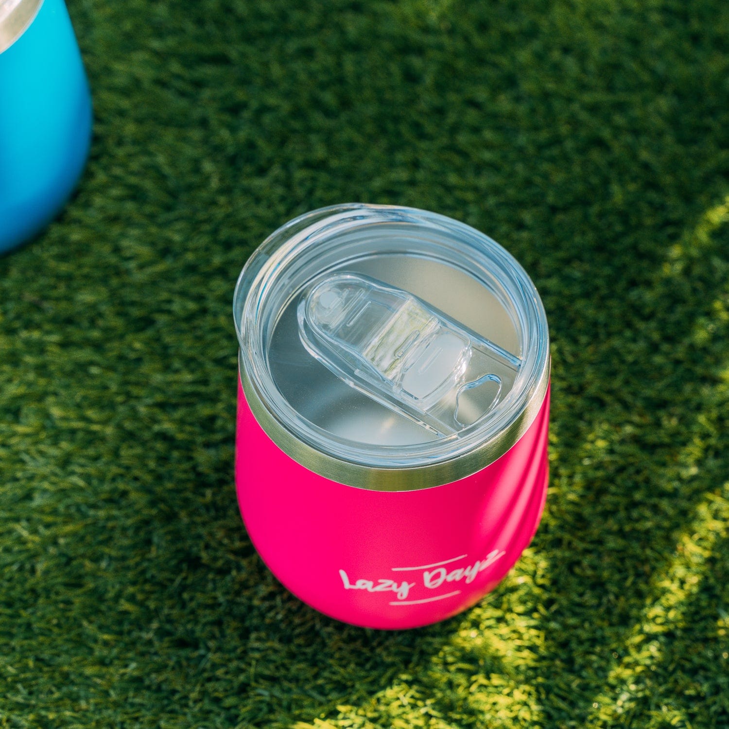 Lazy Dayz Stemless Wine Cup 350ml - Pink 5