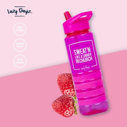 Lazy Dayz Sports Bottle 750ml - Pink 3