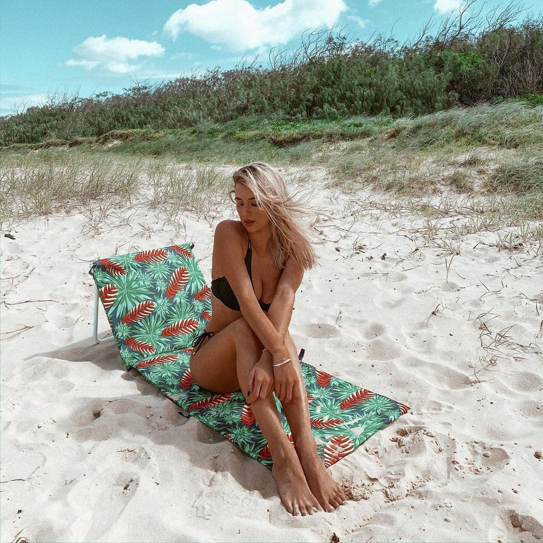 Lazy Dayz Fold Up Beach Lounger - Mossman 4