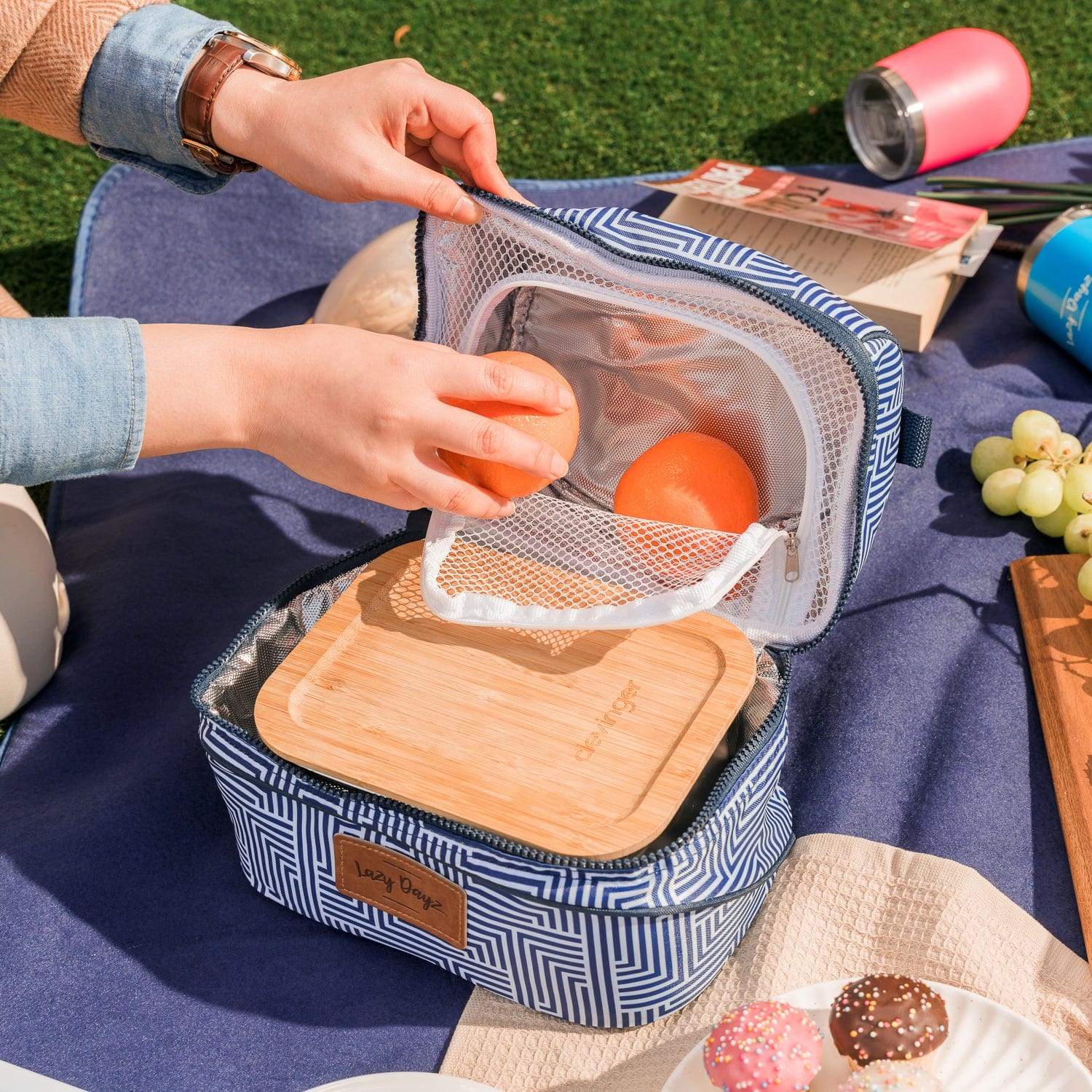 Lazy Dayz Insulated Deluxe Lunch Cooler - Mossman 5