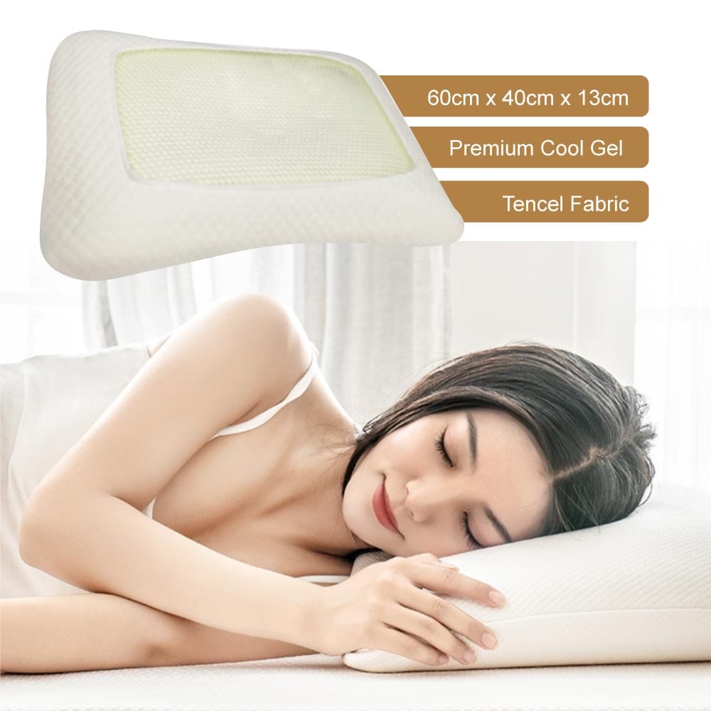 Premium Cool Gel Neck Relief Memory Foam Pillow 5