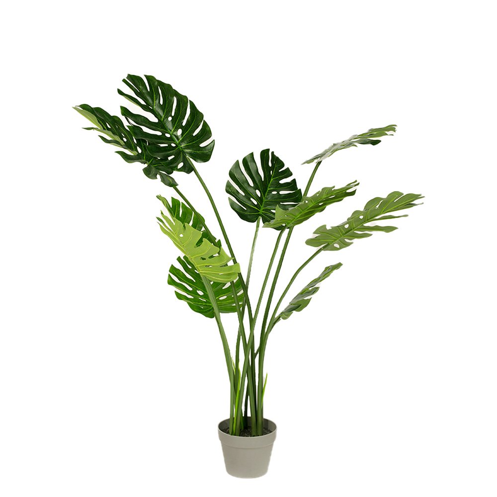 120cm Faux Artificial Home Decor Potted Monstera Plant 2