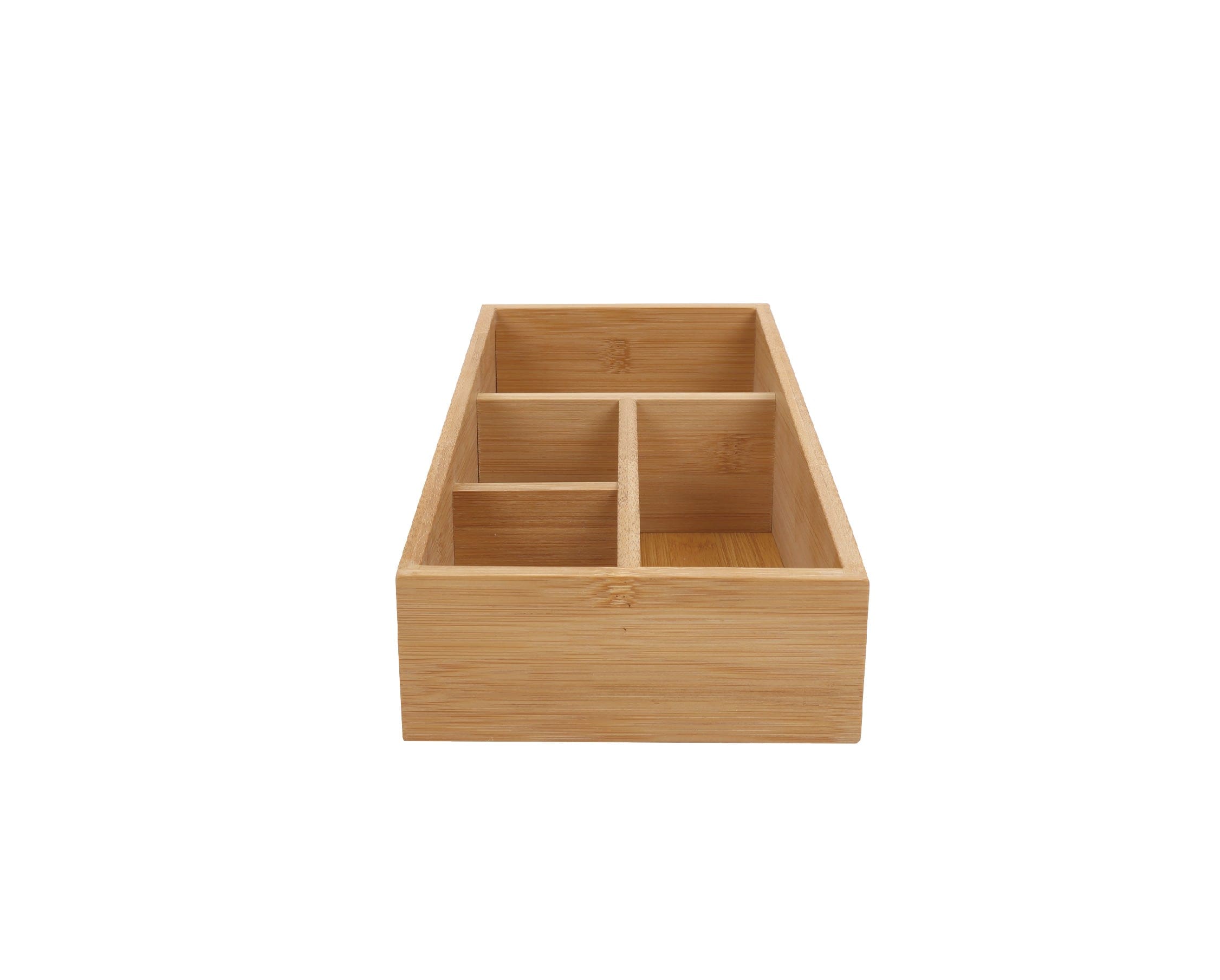 Bamboo Storage Box with 4 Slots 3