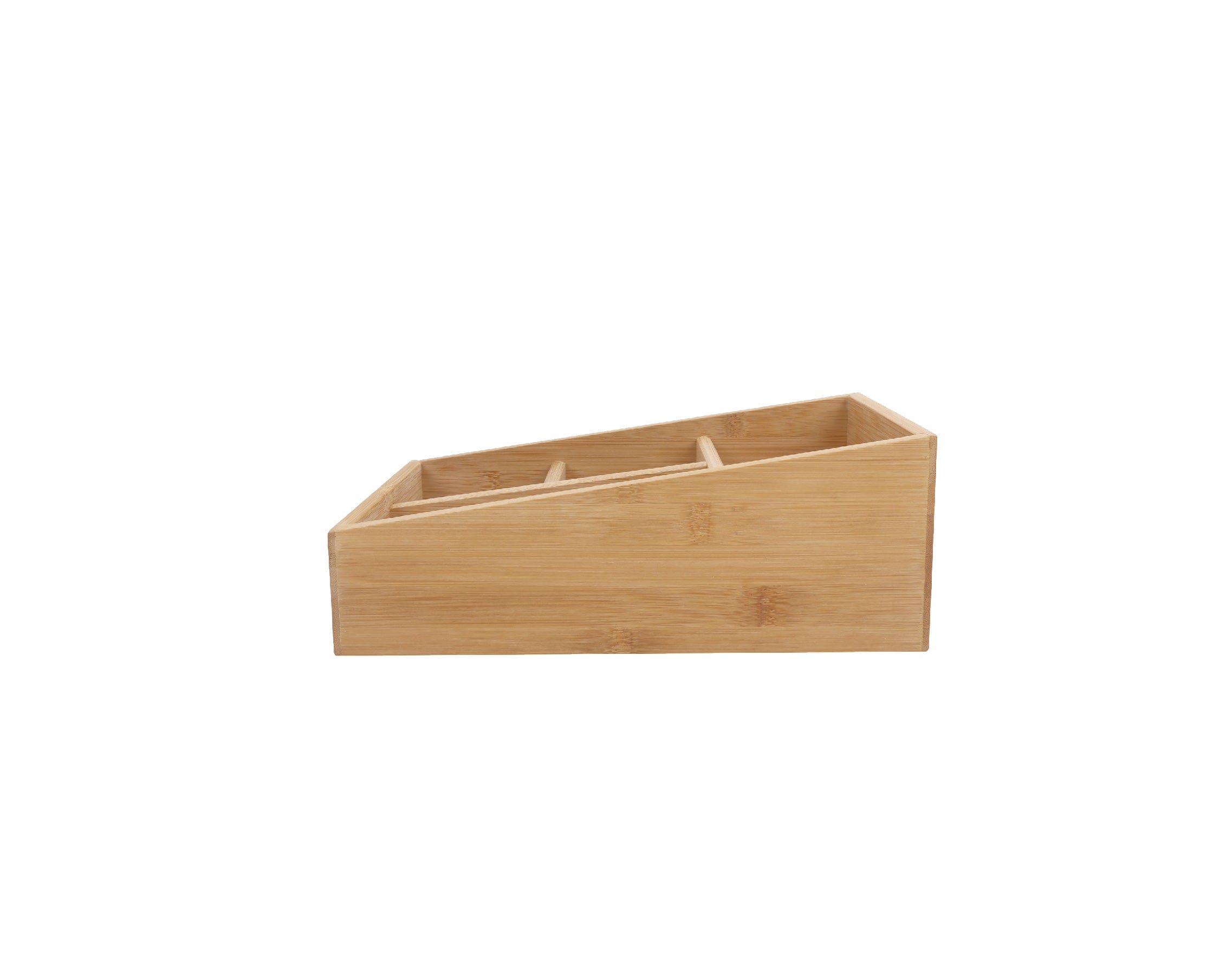 Bamboo Storage Box with 4 Slots 4