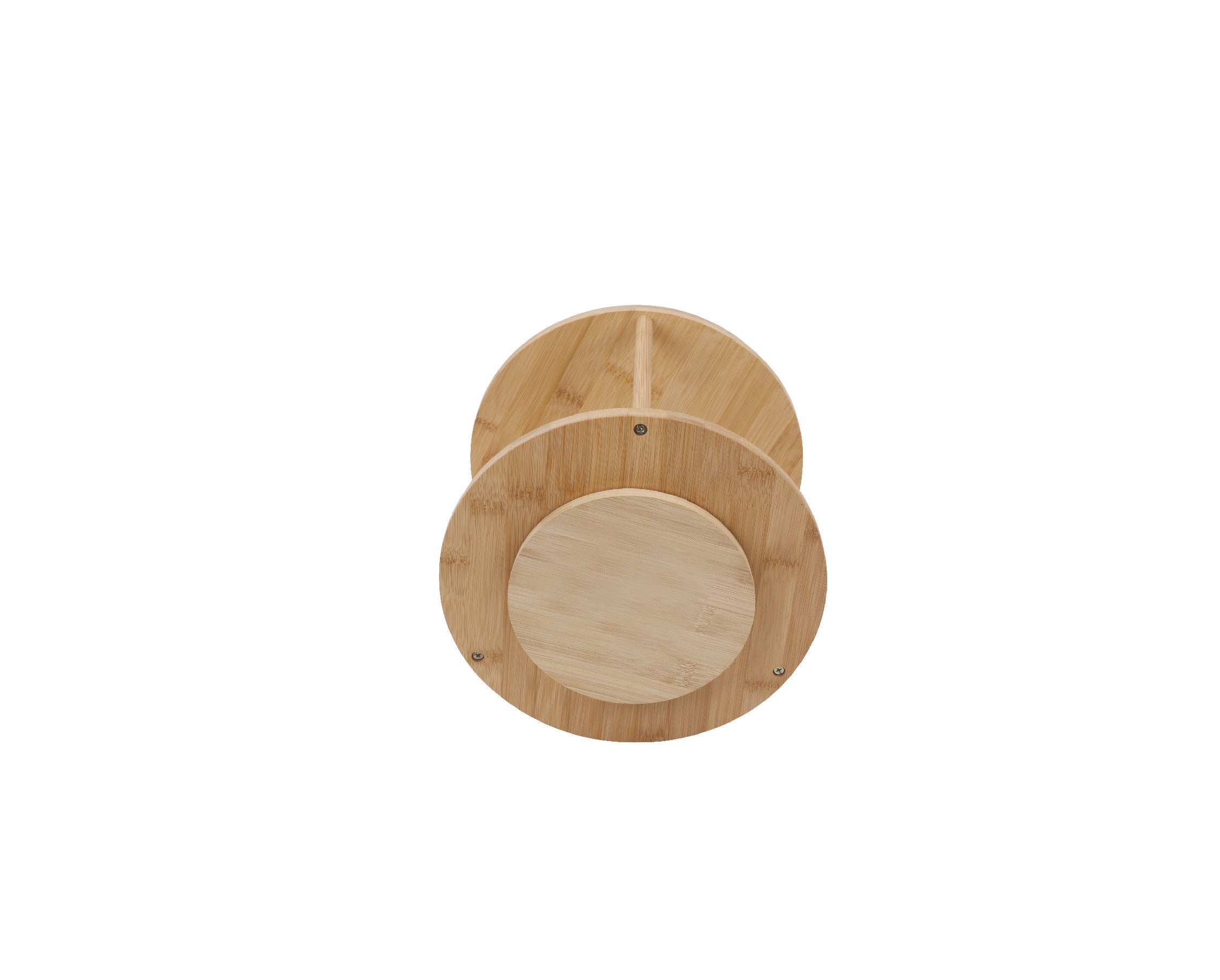Bamboo Lazy Susan Turntable 2 Tiers 5