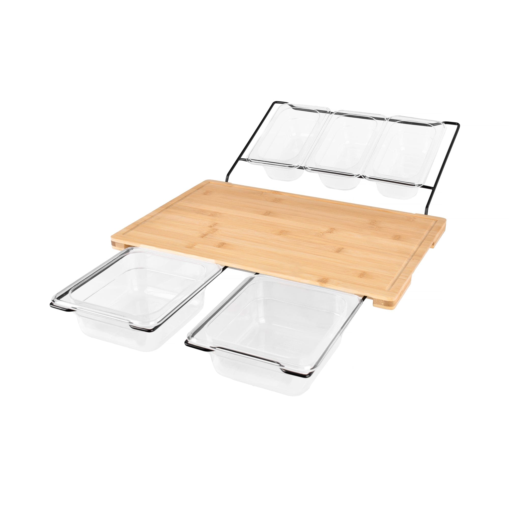 Extensible Bamboo Cutting Board Set 5
