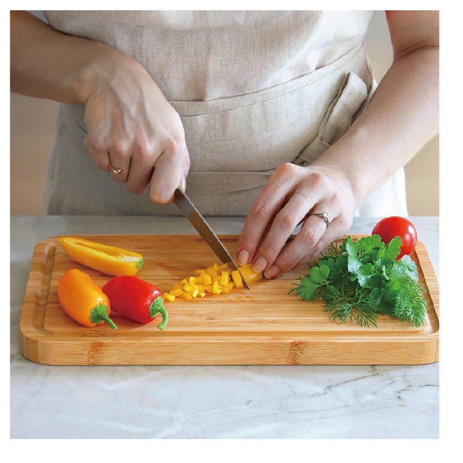 Bamboo Rectangle Steak Board with Cover 4