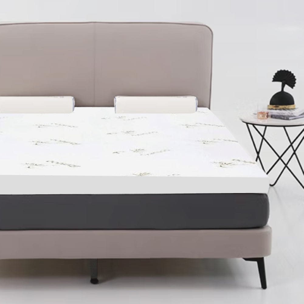 6cm Memory Foam Topper with Bamboo Mattress Cover - Queen 4