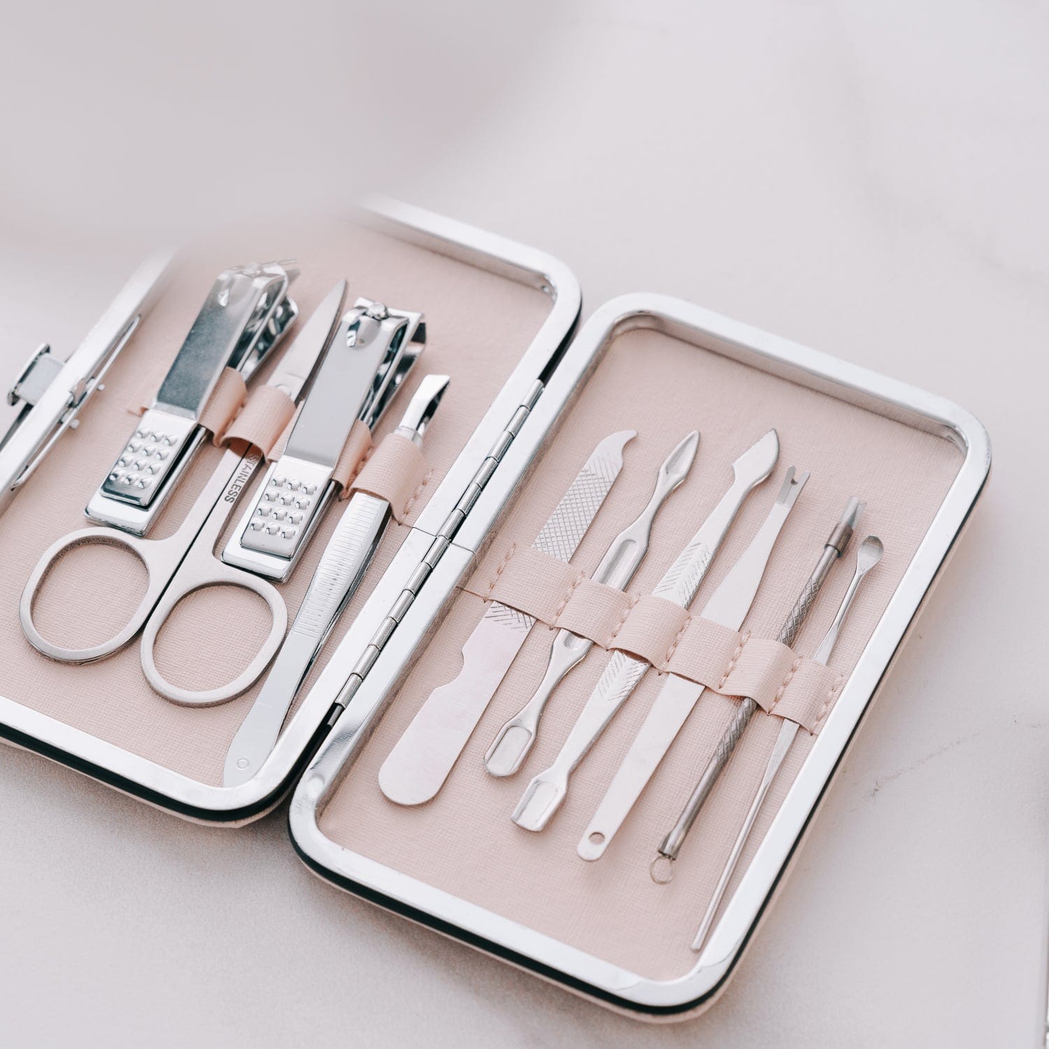 Remology Stainless Steel 10pc Manicure Set Silver 4
