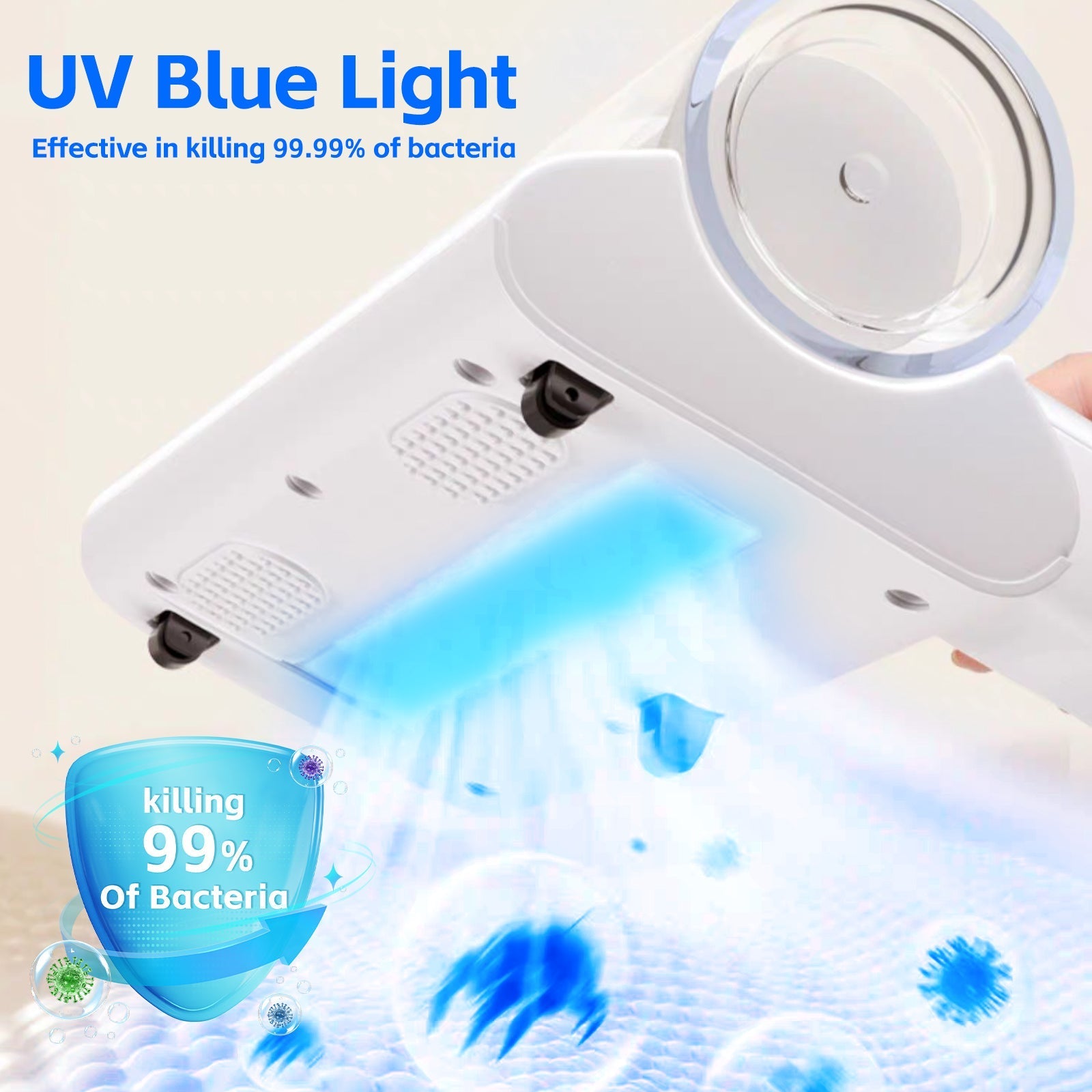 UV‑C Cordless Dust Mite Vacuum Handheld Sanitizing Cleaner with 1200 mAh Battery 4
