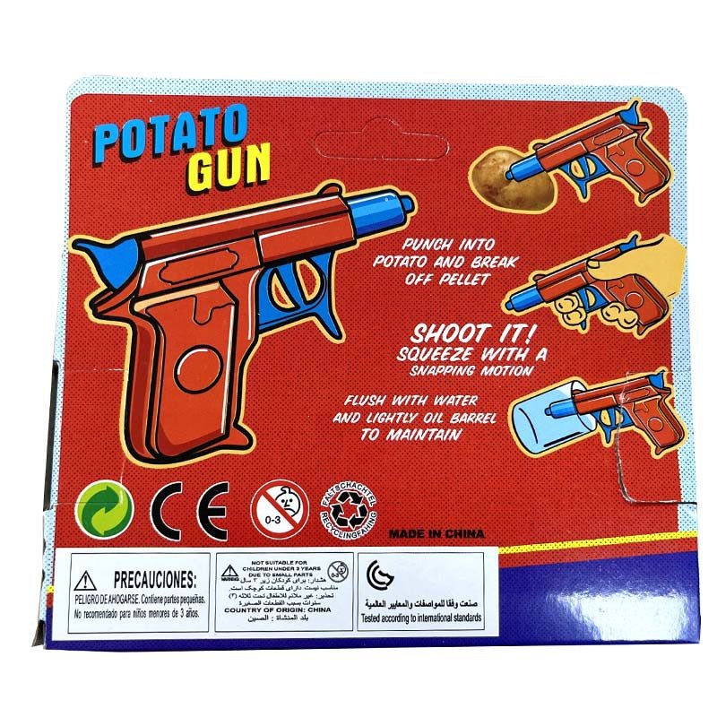 Classic Spud Gun Toy Plastic - Shoot Potatoes Across the Yard! 4