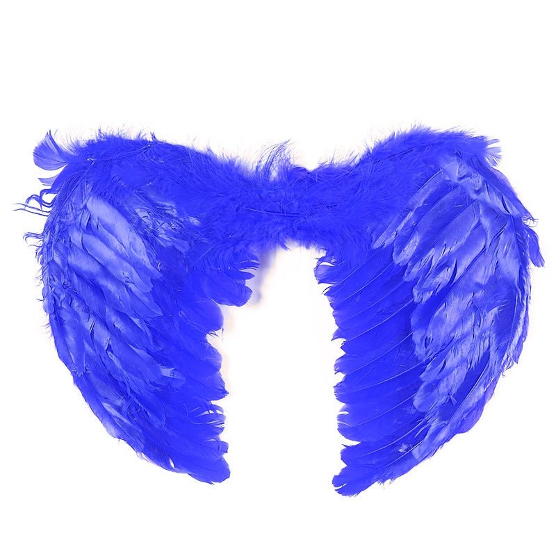 Large feather angel wings assorted colours - Black 9