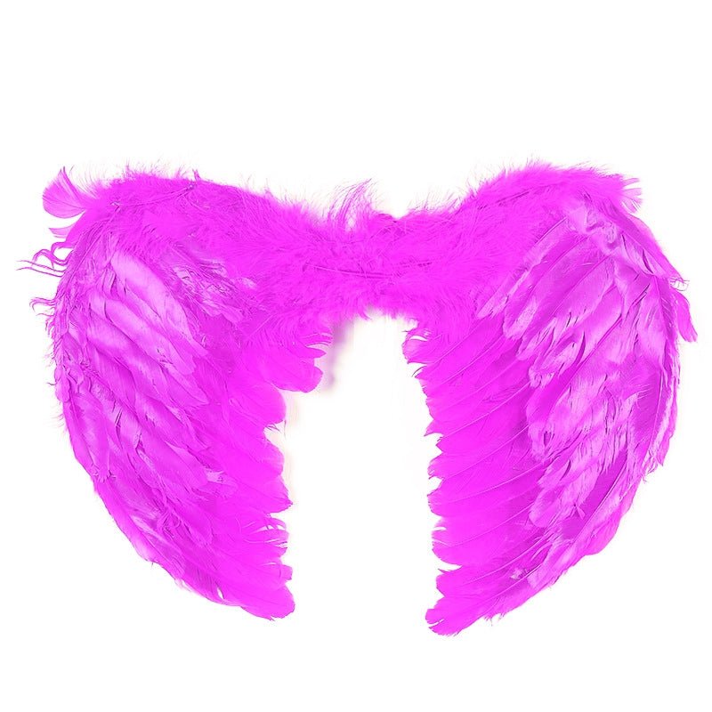Large feather angel wings assorted colours - Black 13