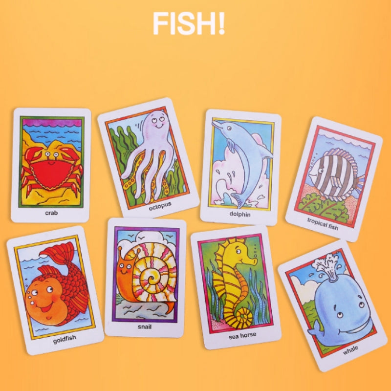 Crazy Eight Hearts Old Maid Fish Educational children card games - Hearts 9