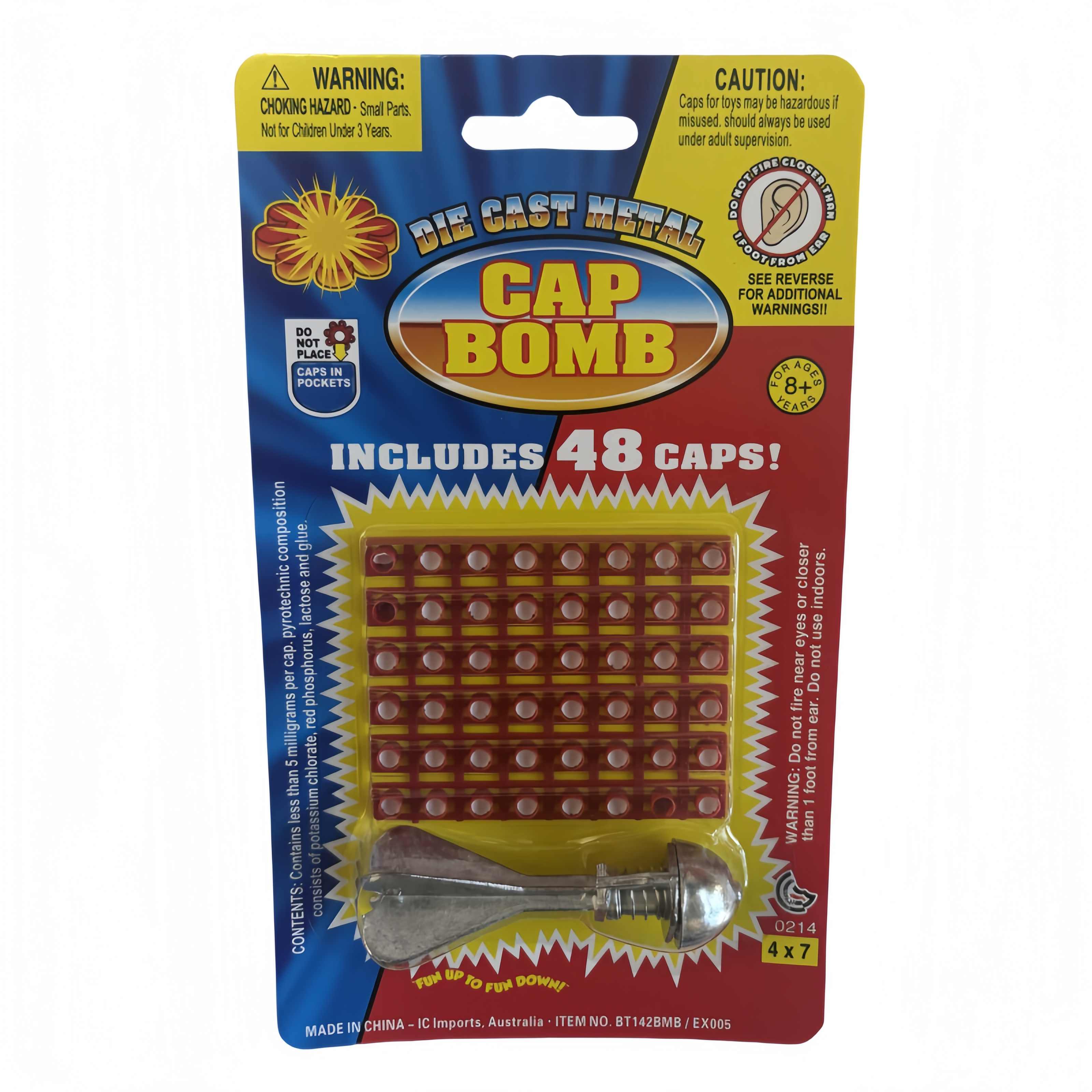 2 x Diecast Cap Bomb with 48 Shots pack, traditional toys 4