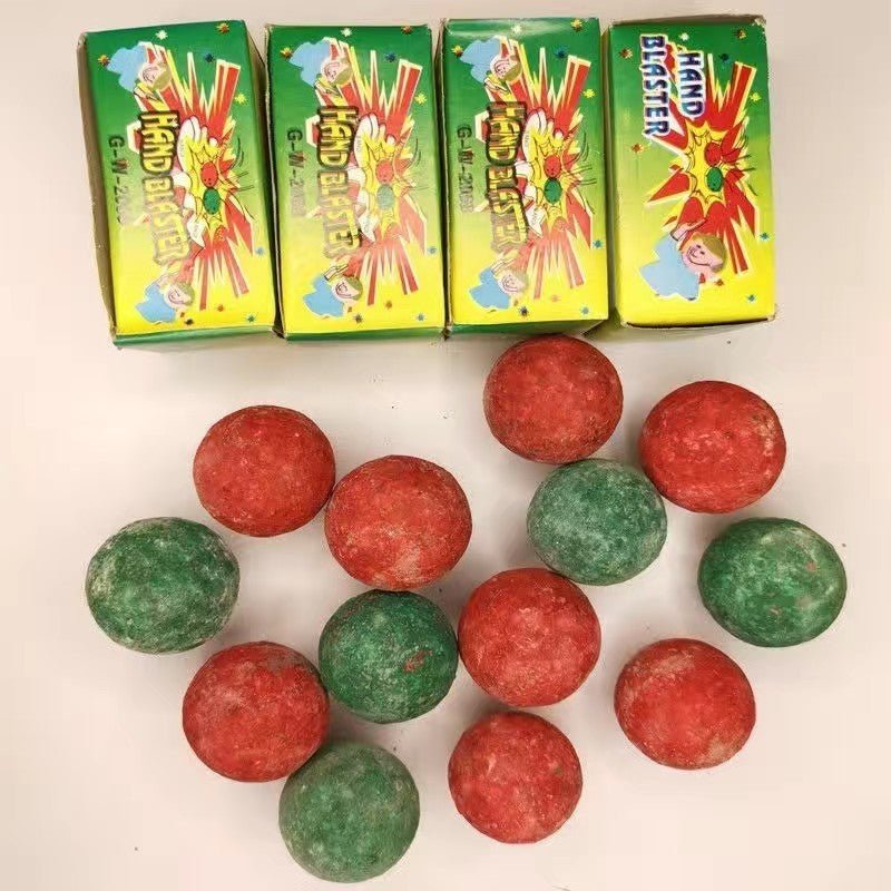 4 packs of HAND BLASTER-Spark Ball Popping Blaster Ball Board Cannon Pop-on-Bump. 5