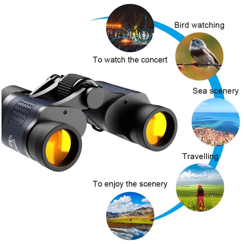 Binoculars HD2000T High Clarity 60X60 BAK4 Optics For Outdoor Hunting 5
