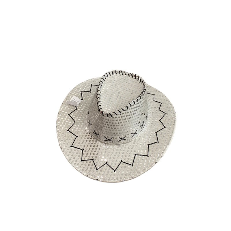 Sequin Cowboy Hat party hat - Pink 7