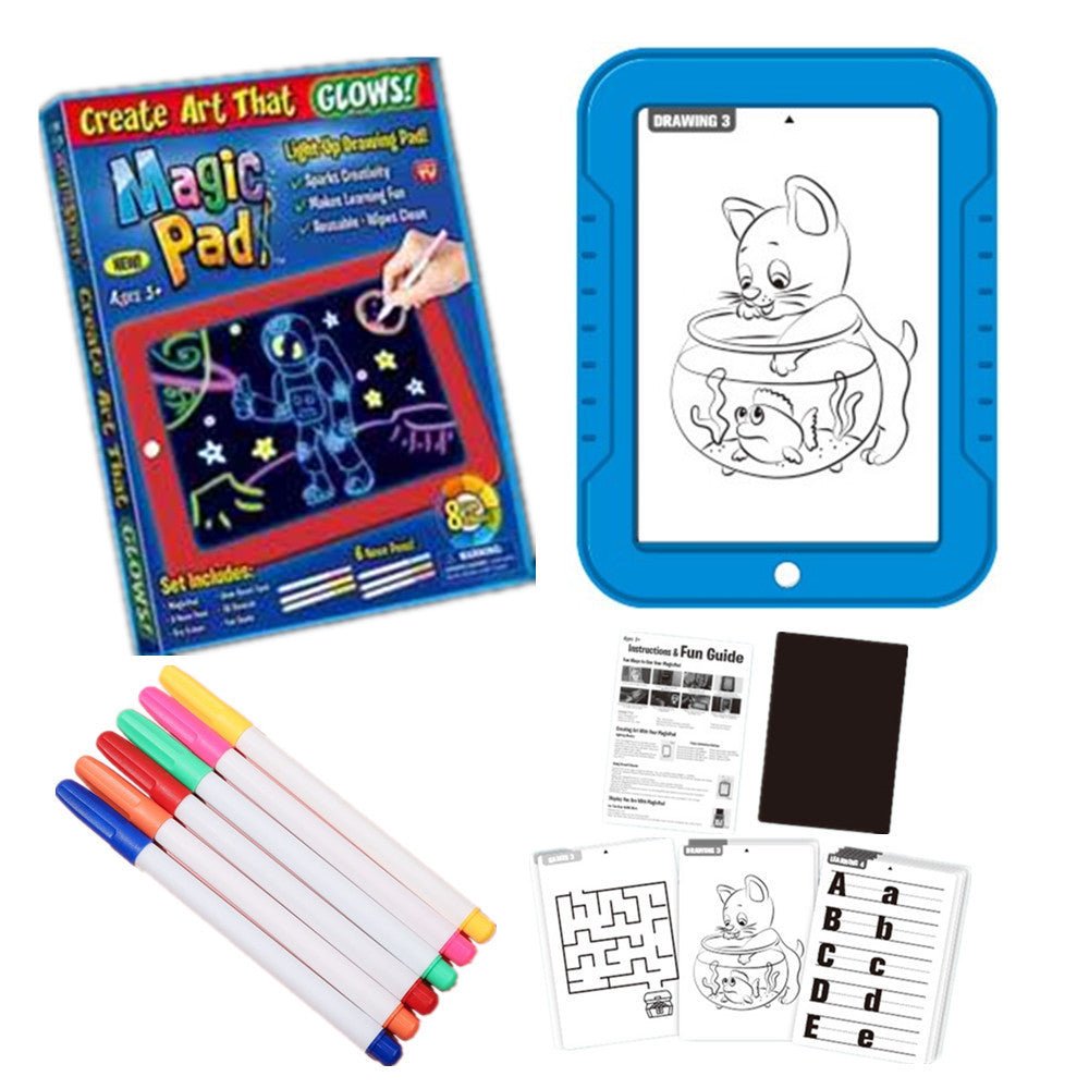 Magic Drawing Pad Electronics LED Writing Board Creative Art For Children 4
