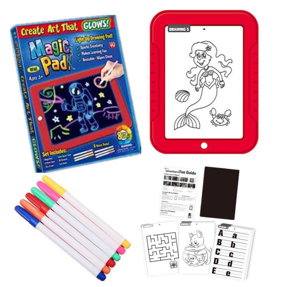 Magic Drawing Pad Electronics LED Writing Board Creative Art For Children 5