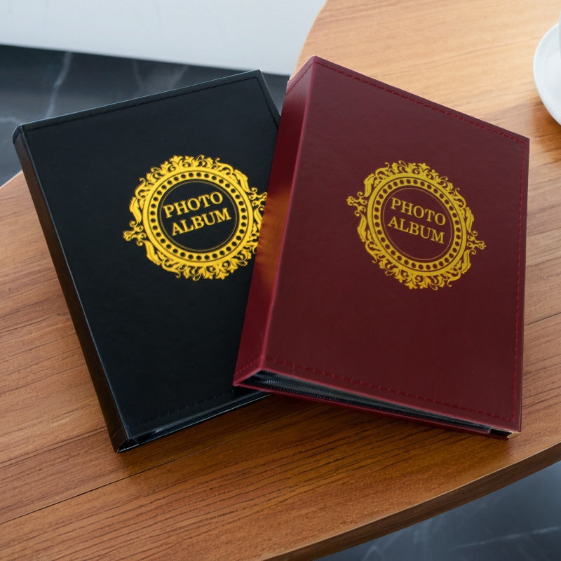 Classic photo album 200 Pcs 4x6 photos Red and Black - Red 3