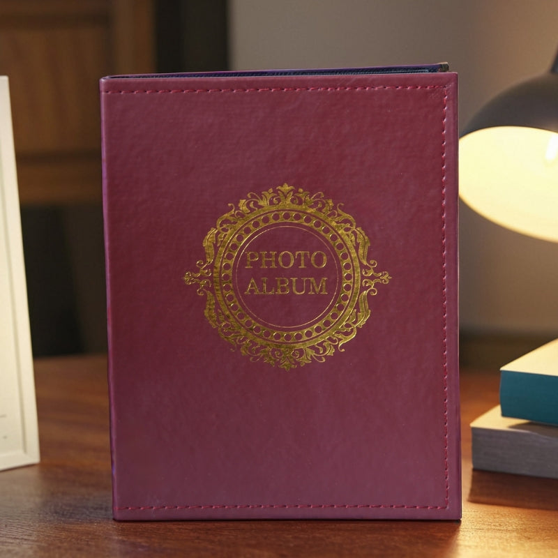 Classic photo album 200 Pcs 4x6 photos Red and Black - Red 7