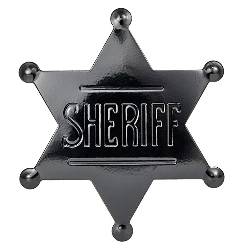 METAL SHERIFF BADGE ASSORTED COLOURS - Bronze 6