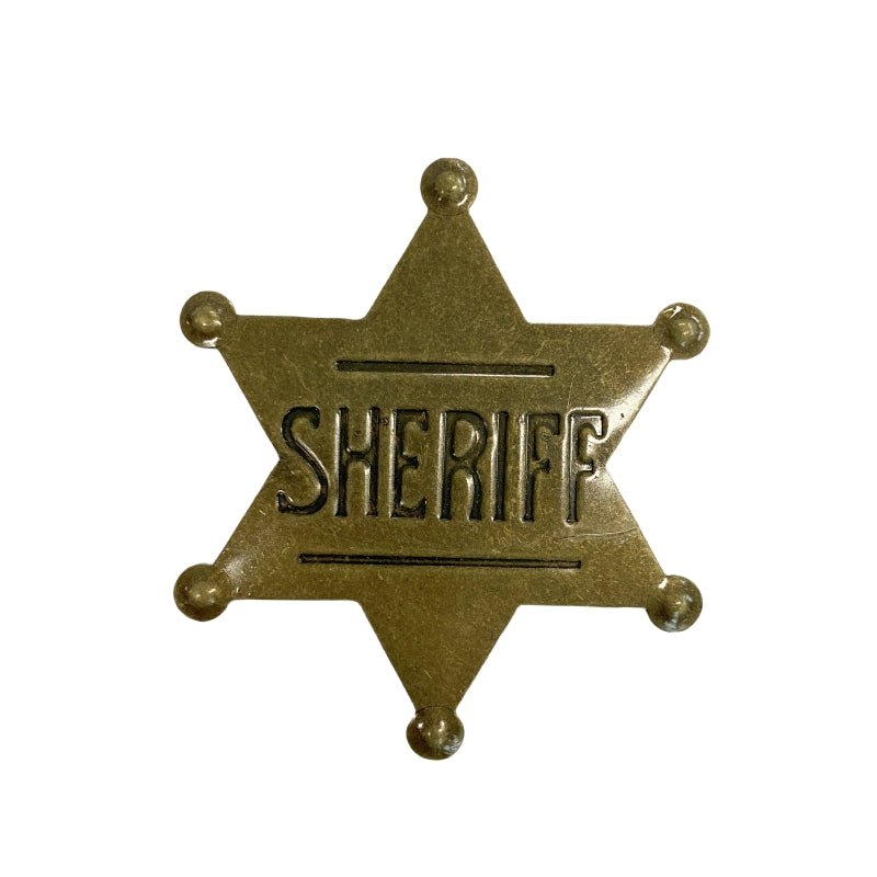 METAL SHERIFF BADGE ASSORTED COLOURS - Bronze 9