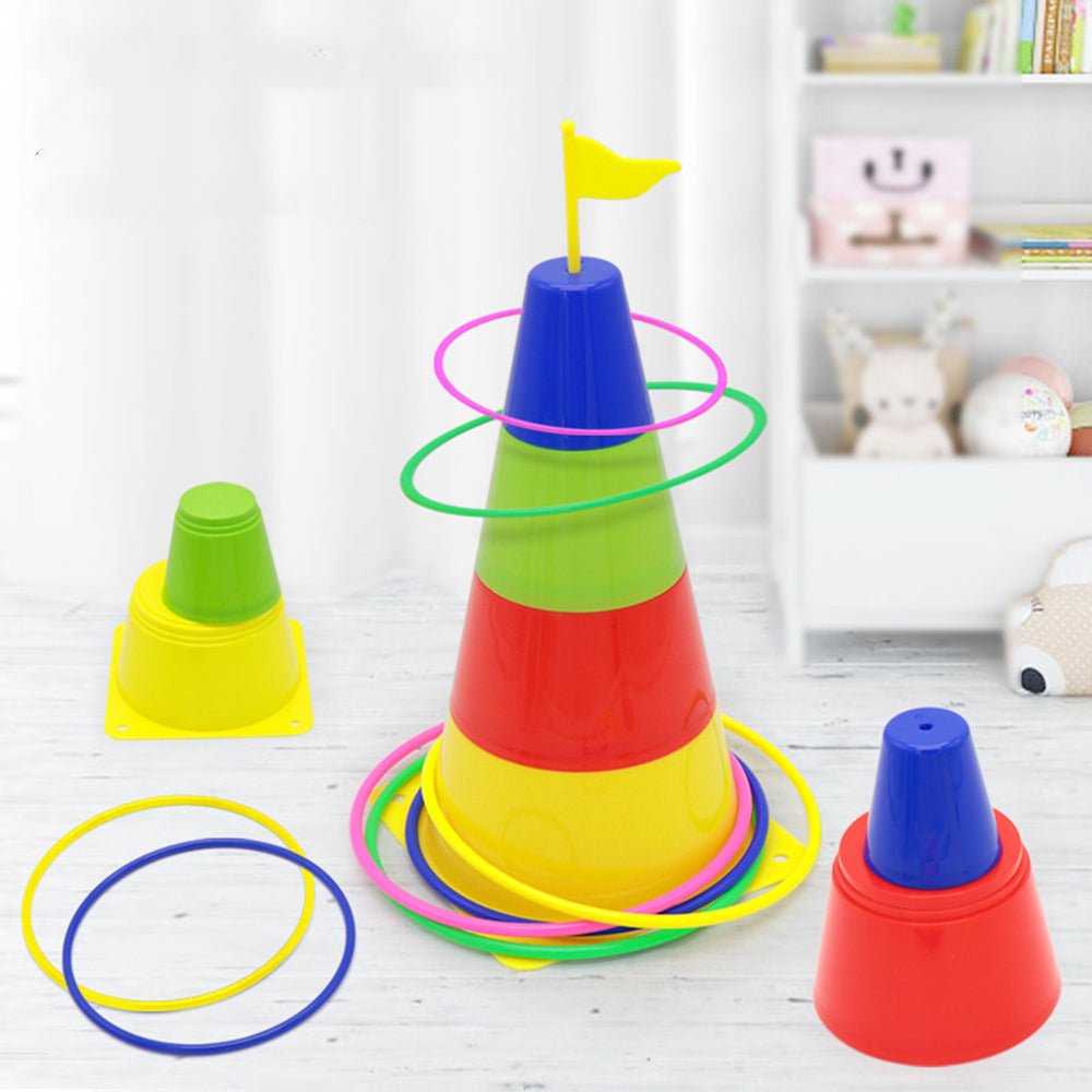 Kids Outdoor Sport Toys Funny Ring Toss Game Home Educational Toys 3
