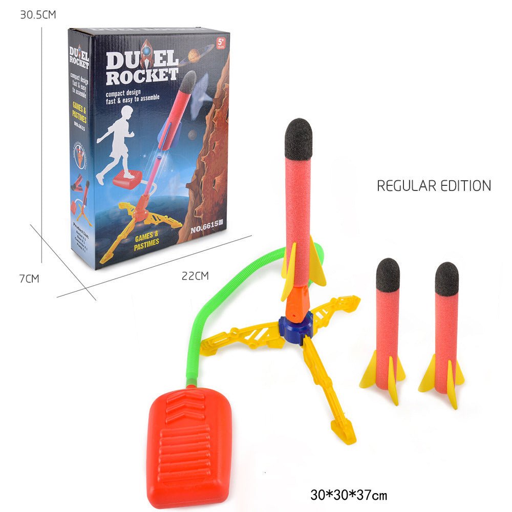 Air Power Foam Rocket Shoot Up Stomp Launcher Kids Outdoor Activities Toys 3