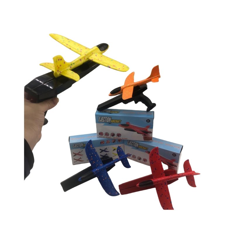 2x Ejection Foam Plane Toy Outdoor Sport with Light Safe for Children Birthday Gift 4