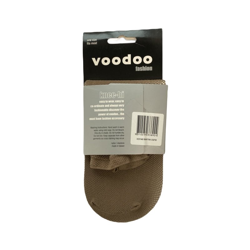 2x Fishnet martini knee high