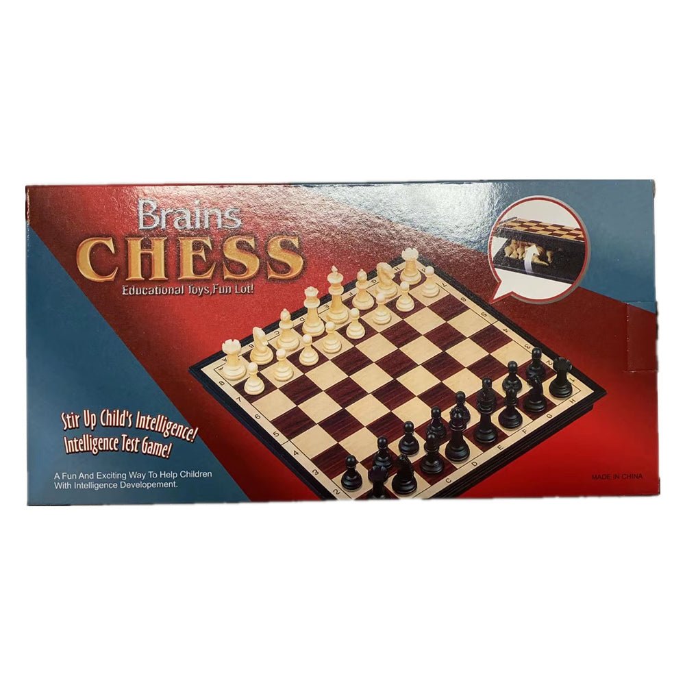 Chess game set with magnet box - Black and white 8