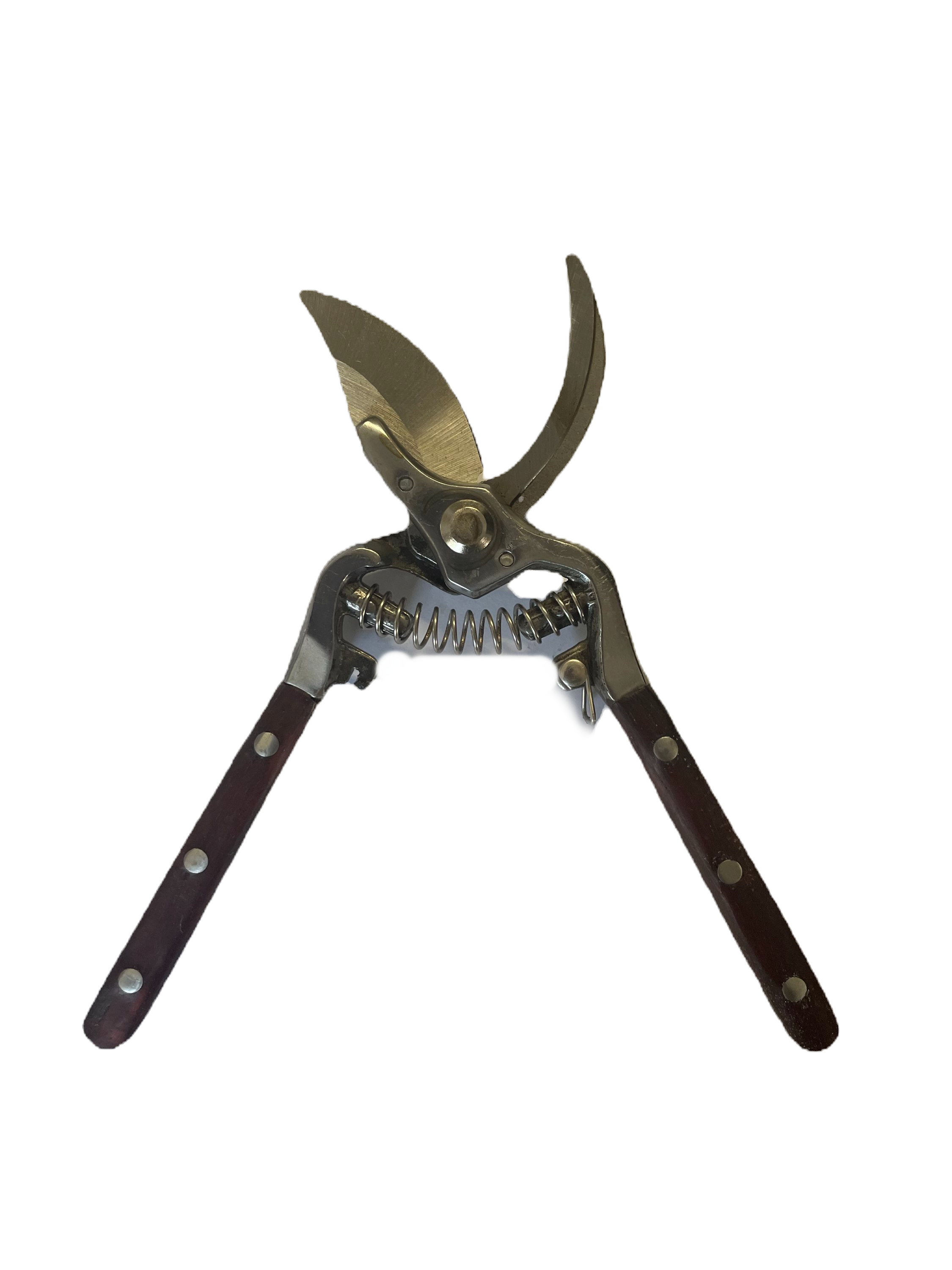 Curved Pruning Shears | Wood & Metal Handle