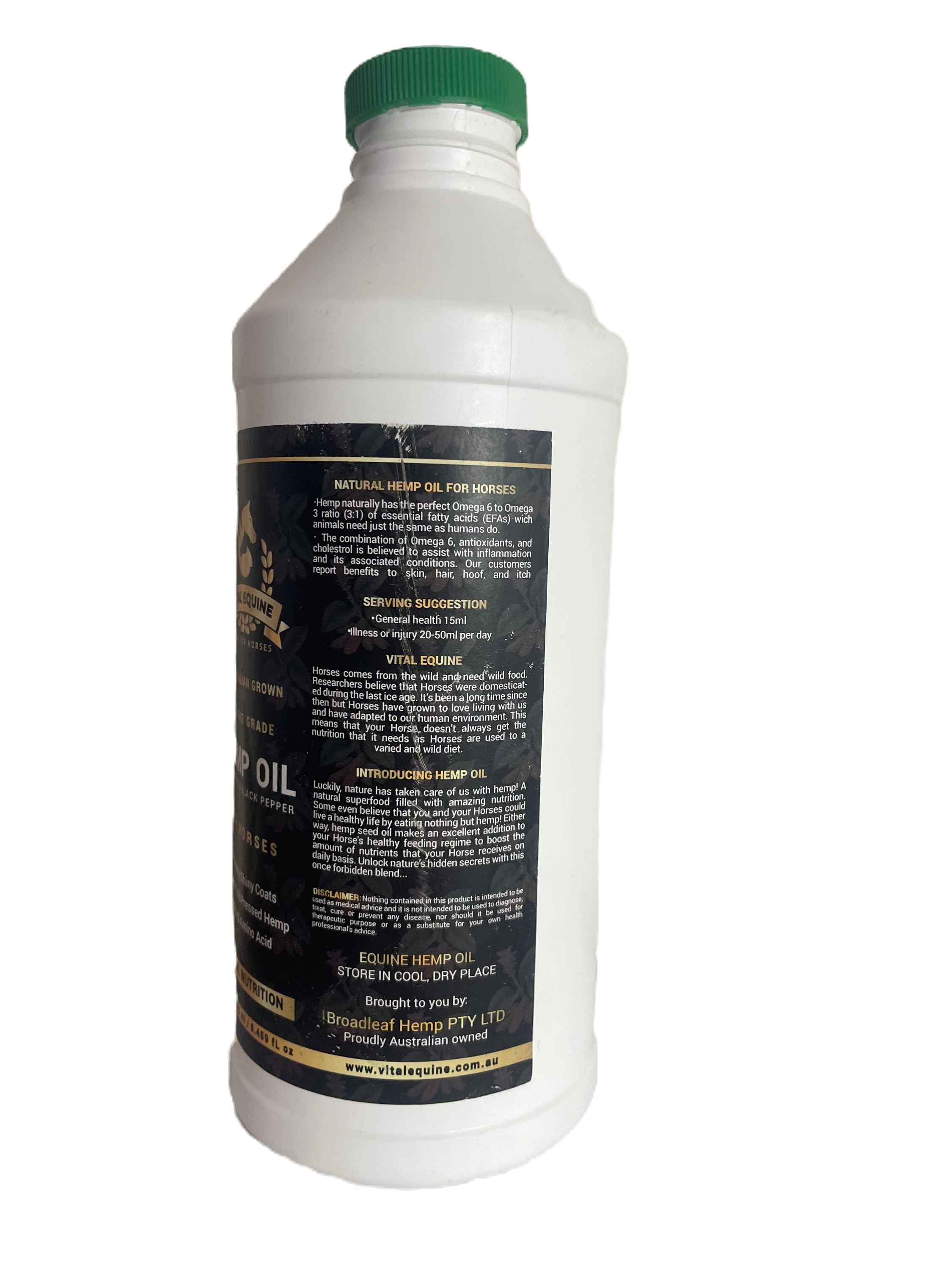 Vital Equine | Hemp & Turmeric Oil For Horses - 1 litre 3