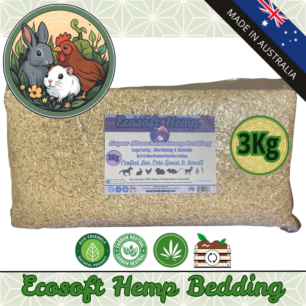 Ecosoft Hemp Bedding For Small Animal & Chickens 3kg | Vital Habitat