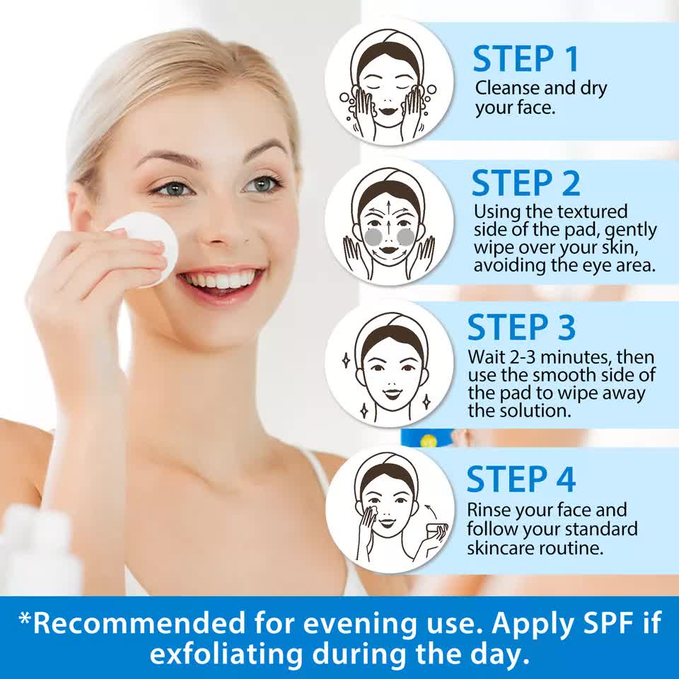 ALIVER Glycolic acid pads with vitamins B3,B5 & C,E 40 PADS 3