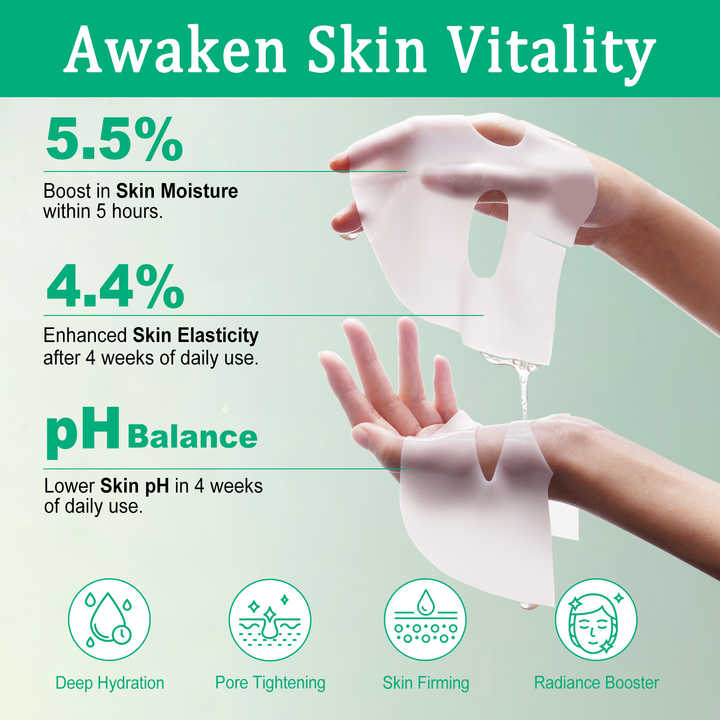 collagen Real Deep Facial Sheet Mask for Women Deep Moisturizing Overnight Sleeping 3