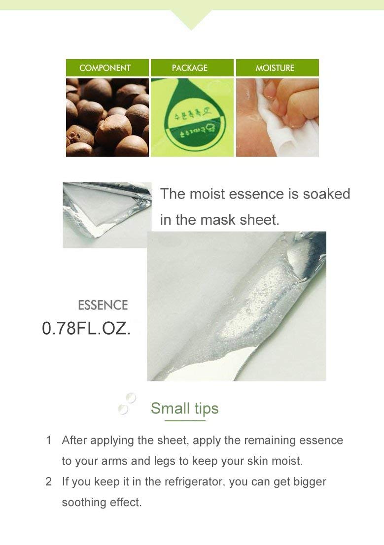 Farmstay Korean Greentea Seed Hydration Facial Mask Sheet(Pack of 10) 4