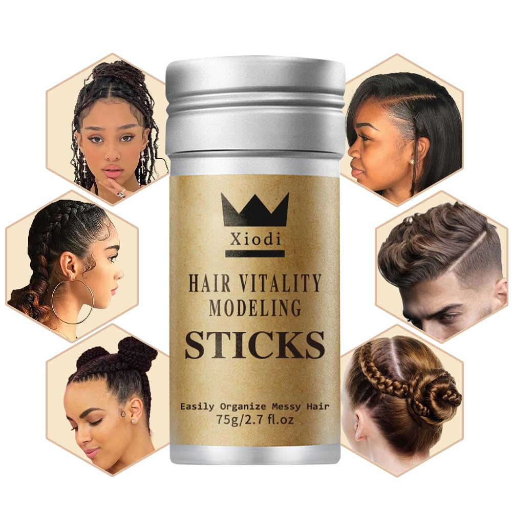 2X Hair Edge Control Hair Wax Stick | 75g Each | Natural Styling for Relaxed & Natural Hair 5