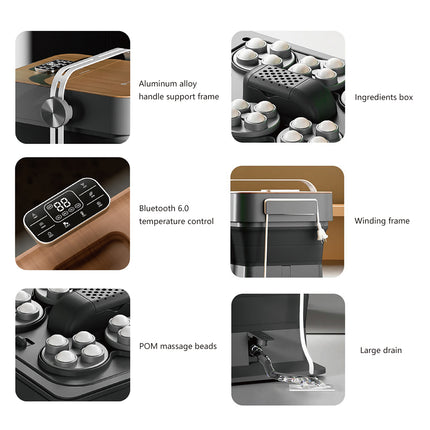 Hoper Layer Electric DPS Heating Folding Foot Bath Massager AU Model with SAA Certified 6