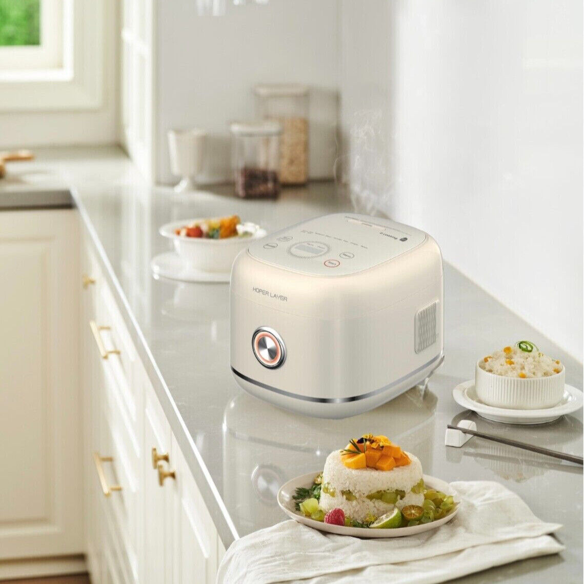 Hoper Layer 3L Portable Non-stick Rice Maker Smart Control Rice Cooker 6