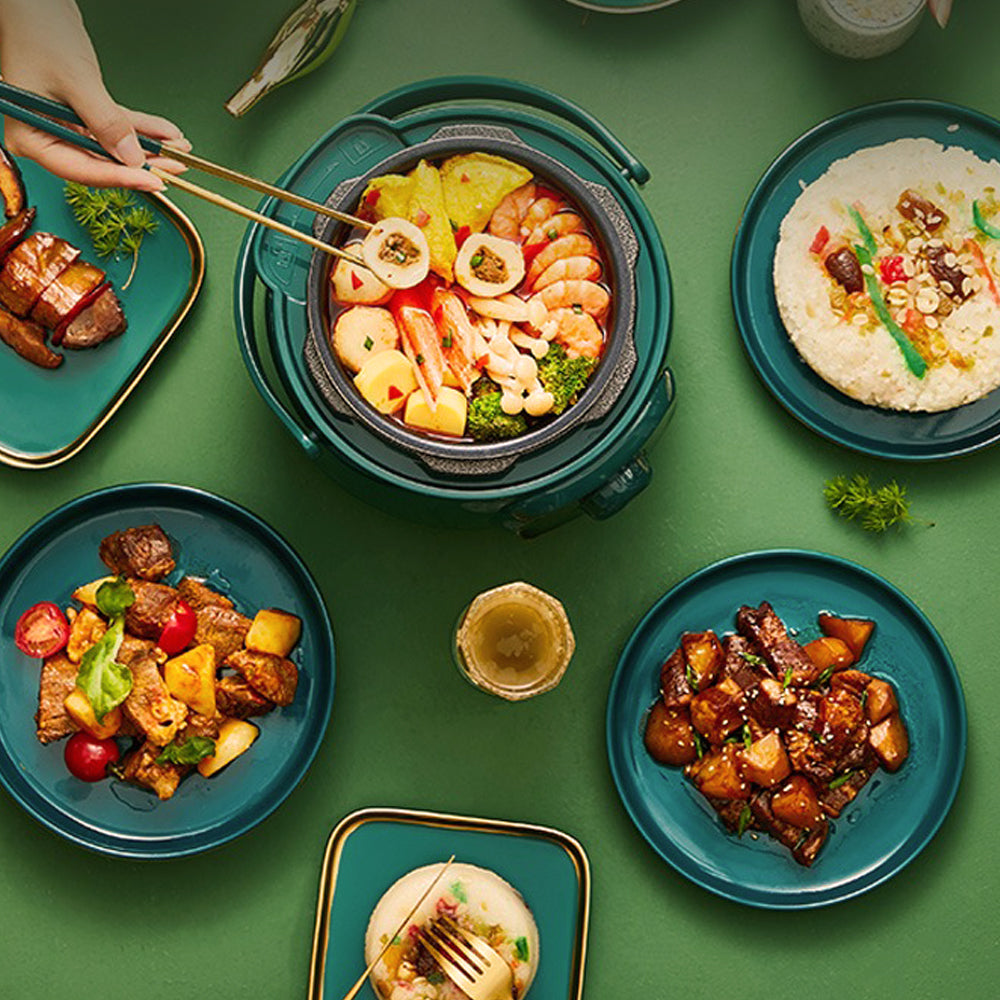 Hoper Layer Mini Electric Pressure Cooker – HL-MP160 3-Cup Small Rice Cooker 5