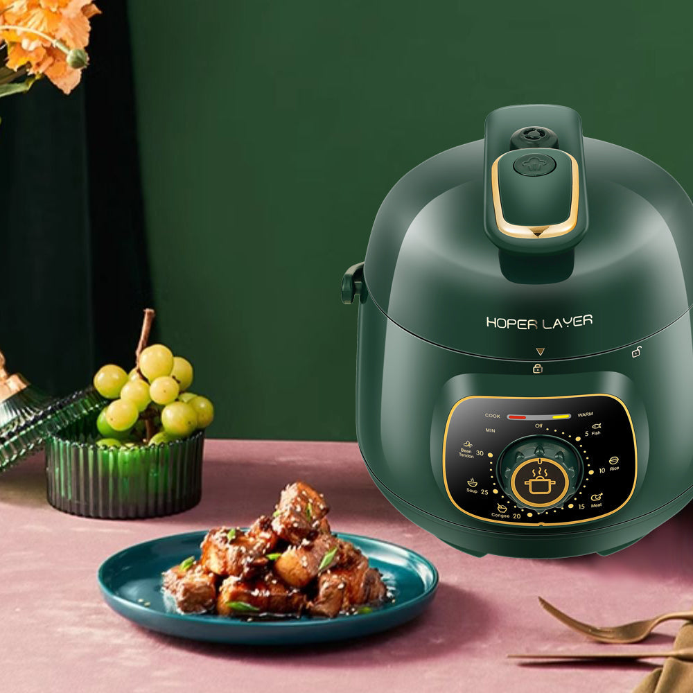 Hoper Layer Mini Electric Pressure Cooker – HL-MP160 3-Cup Small Rice Cooker 8