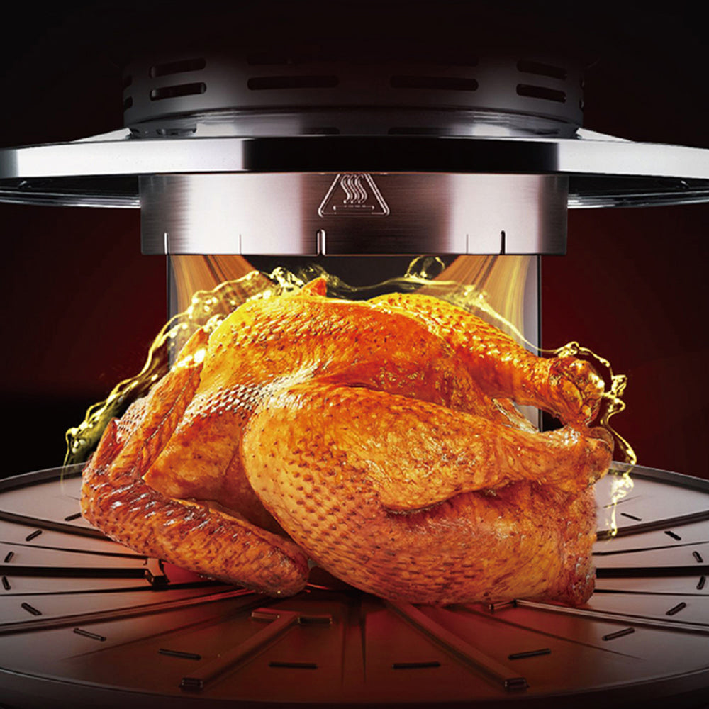 Hoper Layer Multi-functional 2 in 1 air fryer & smokeless BBQ grill  KZ-50 7
