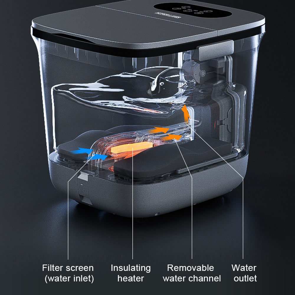 Hoper Layer Circulating Heating Foot SPA Bath Massager Dry and Wet Dual-use WS-15 4