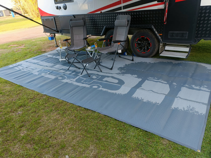 Caravan Camping 3m x 1.8m recycled mat 3
