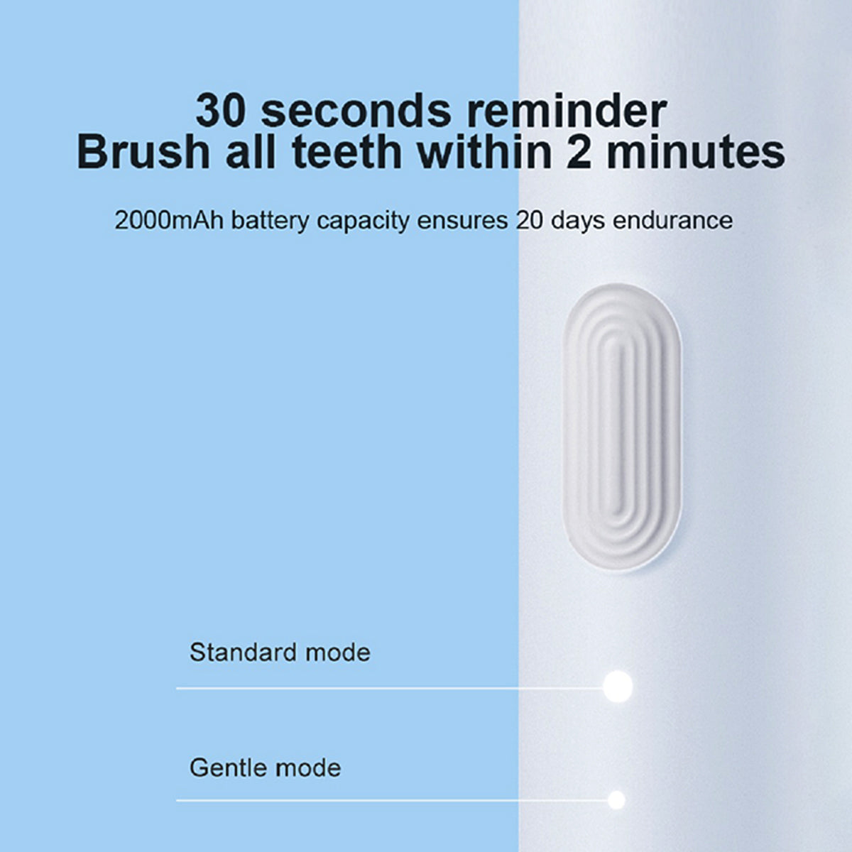 DR.BEI Sonic Electric Toothbrush Rechargeable Waterproof Wireless Portable Ultrasonic Whitening Toothbrush 4