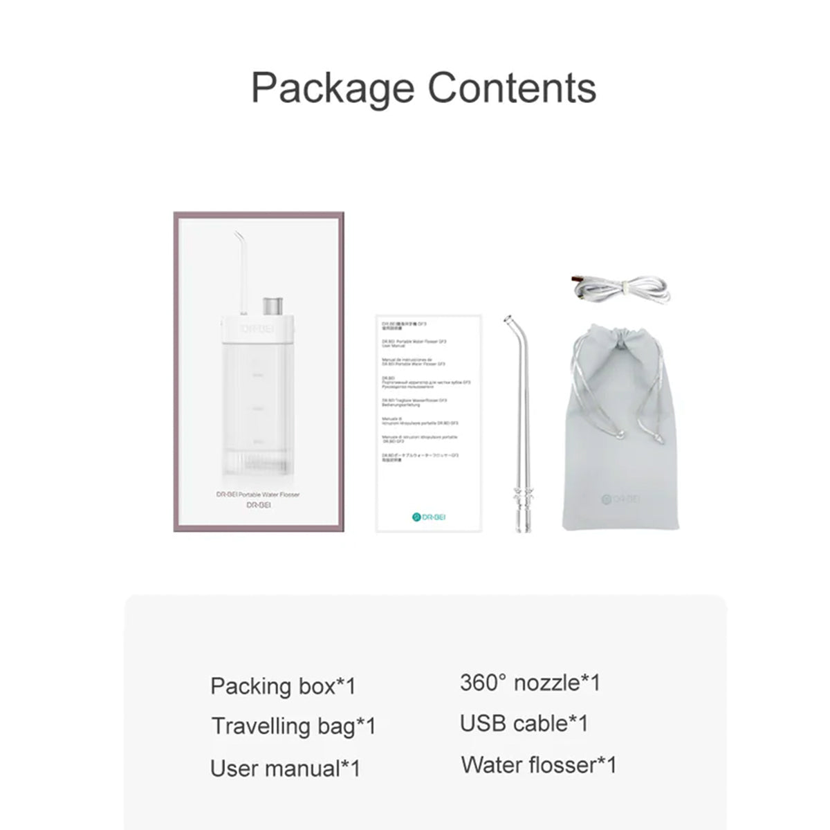 DR.BEI Portable Water Flosser GF3 11
