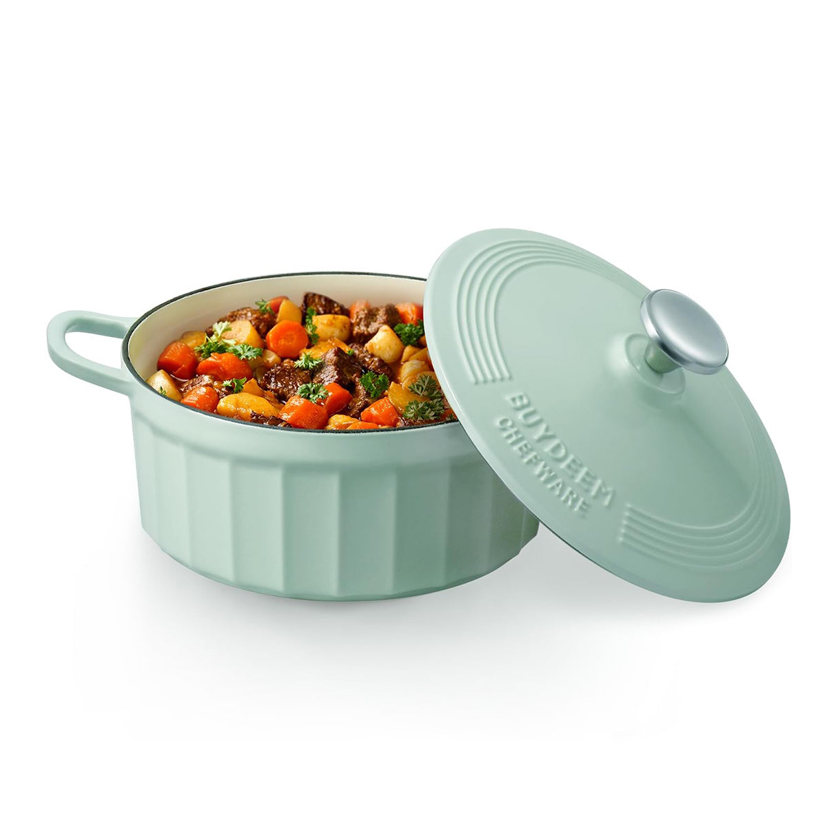 BUYDEEM CP521 Enameled Cast-Iron Dutch Oven 4